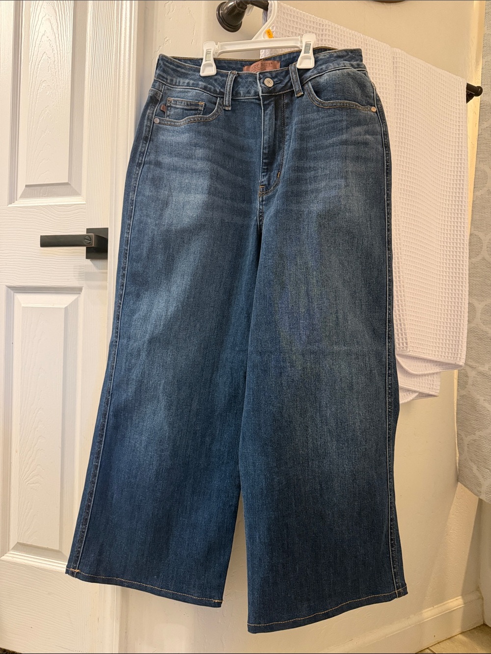 Judy Blue Wide-Leg Dark Wash Jeans
